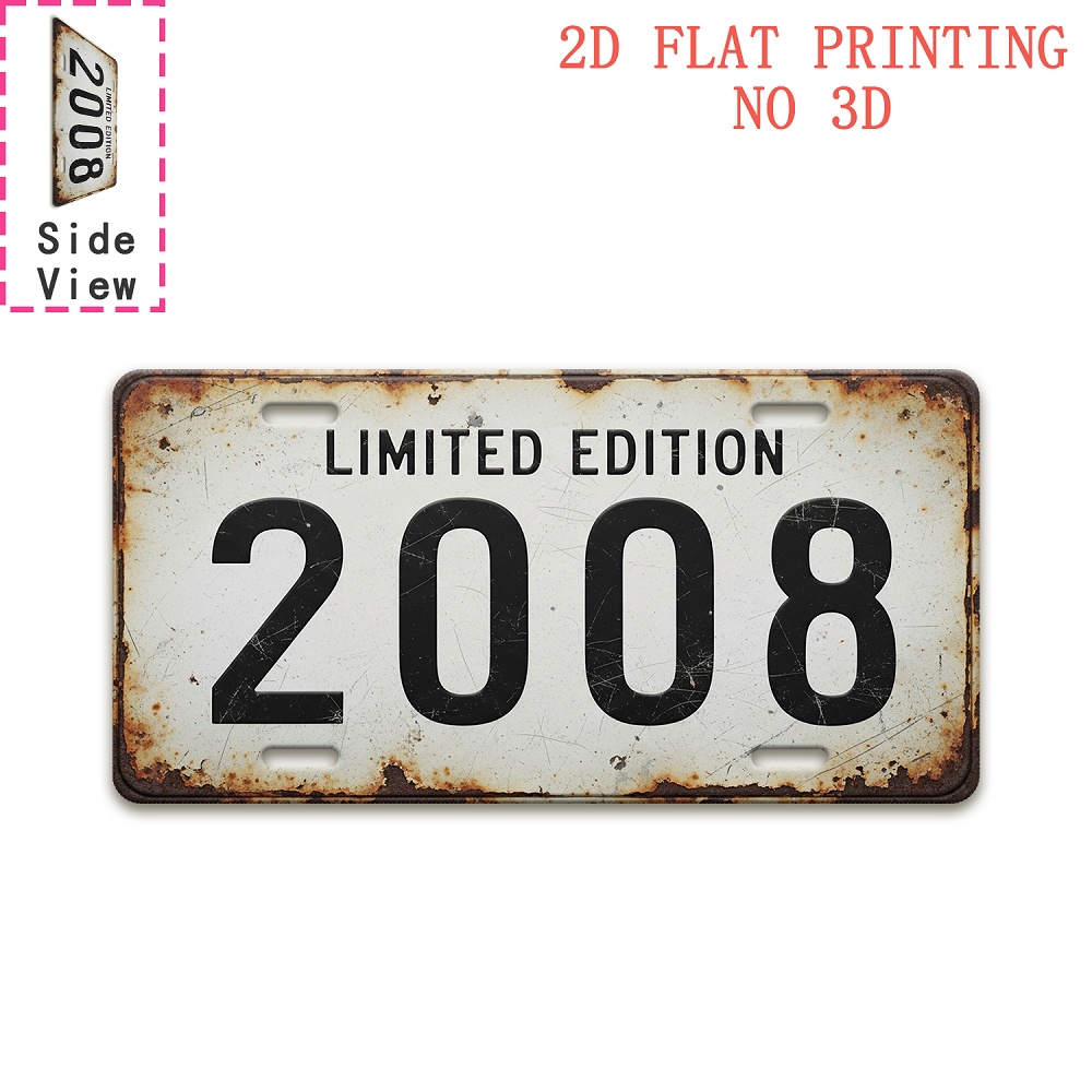 Brass Weight Plate - 1pc Retro 2008 Aluminum Sign |