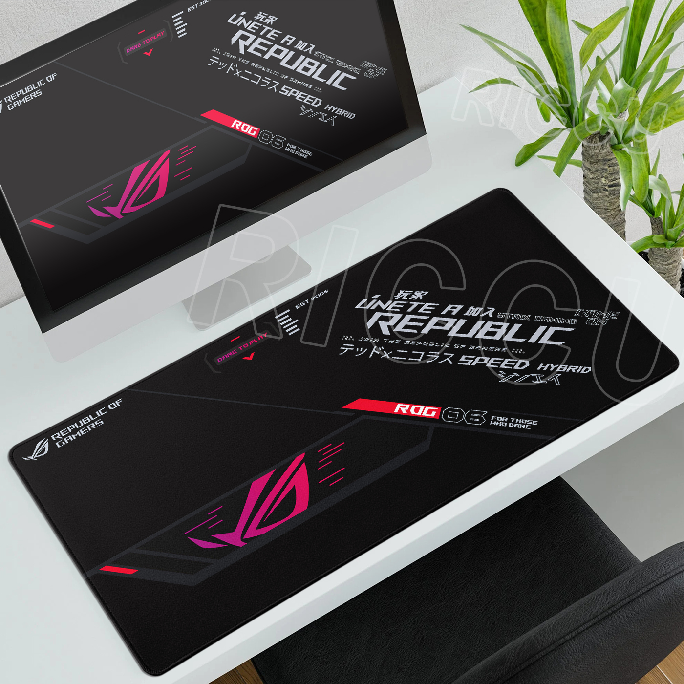 Gaming Keyboard Corsair - ASUS Xxl Mouse Mat Republic of
