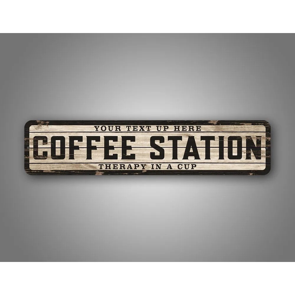 Brass Weight Plate - Custom Text Logo Weathered Wood Sign