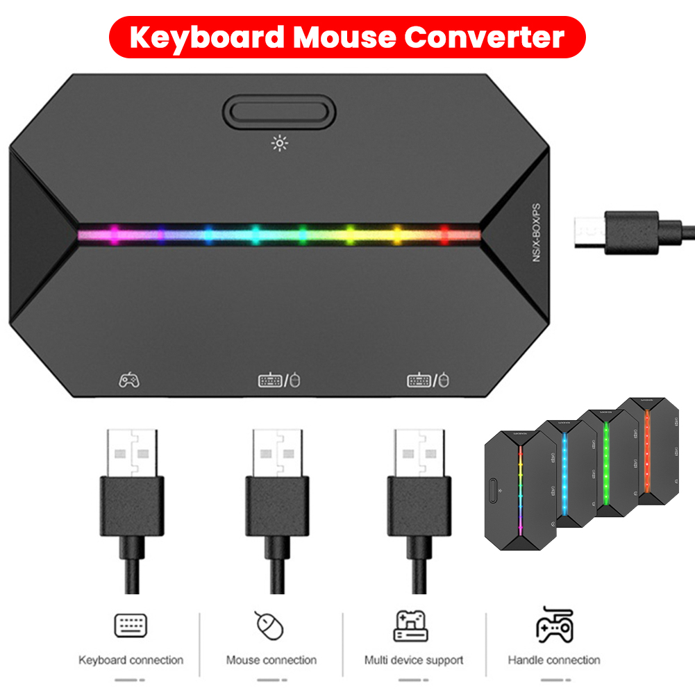 Gaming Keyboard And Mouse For Xbox - 2-1PC Gaming Keyboard Mouse Converter Portable