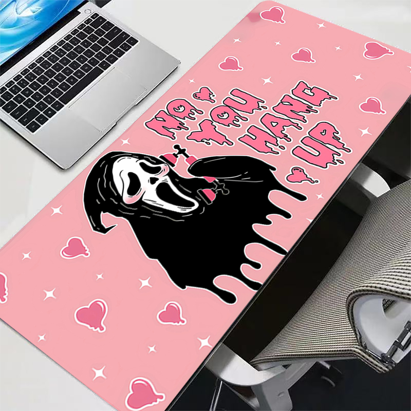 Keyboard Mouse Bundle Gaming - Cute Funny Terror Rubber Mousepad Mouse
