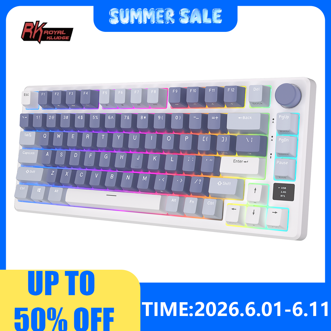 Gaming Keyboard Mobile - RK ROYAL KLUDGE M75 2.4G Wireless/Bluetooth/USB-C
