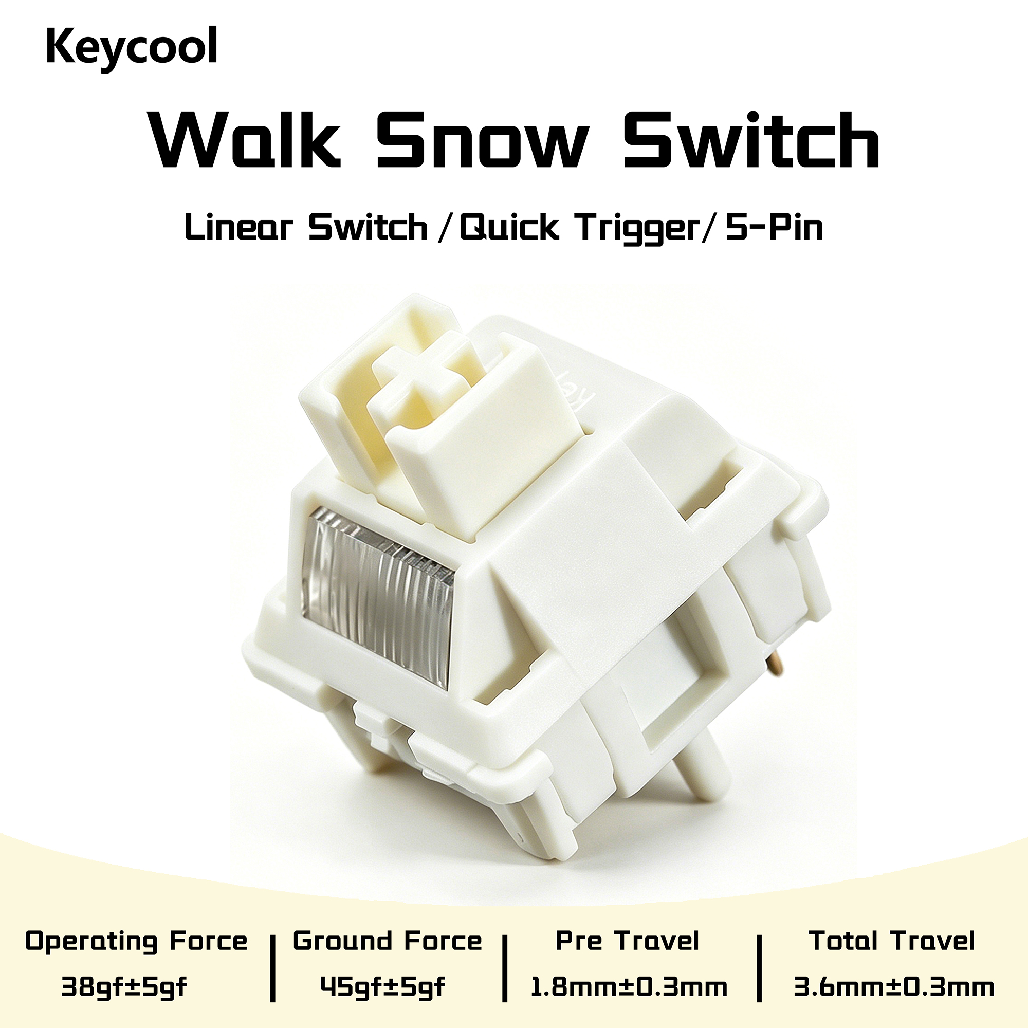Keycool Walk Snow Switch White - مراجعة Keyboard Lube Kit وسعره