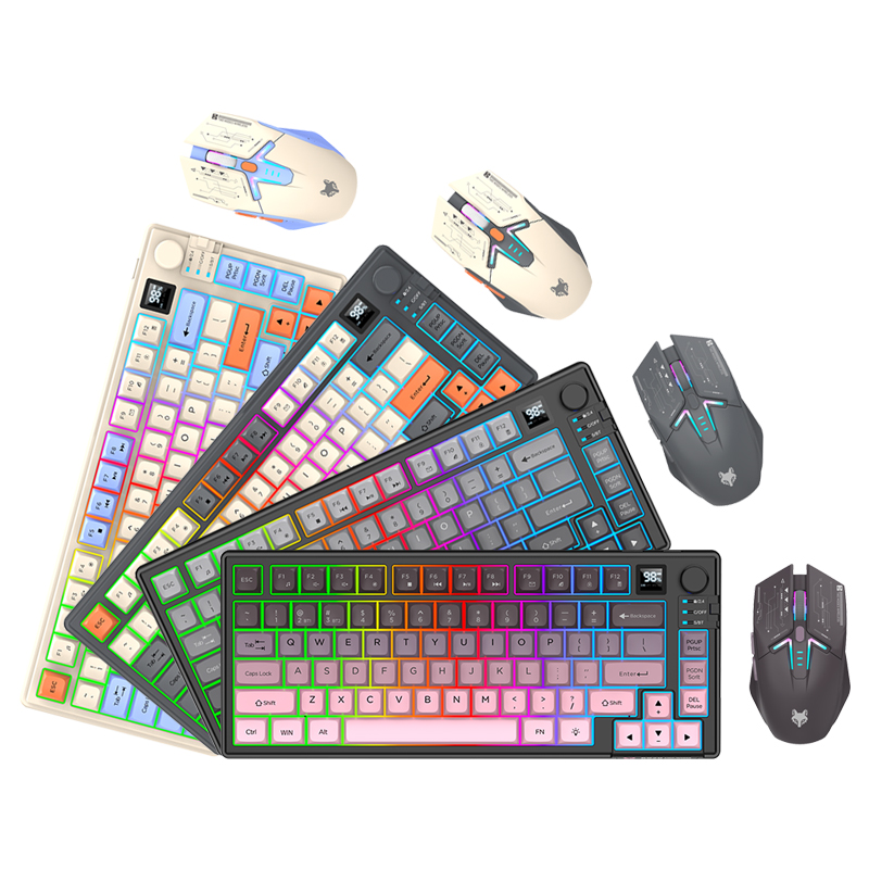 New Dual-Mode 80 Keys Wireless - مراجعة Gaming Keyboard Bluetooth وسعره