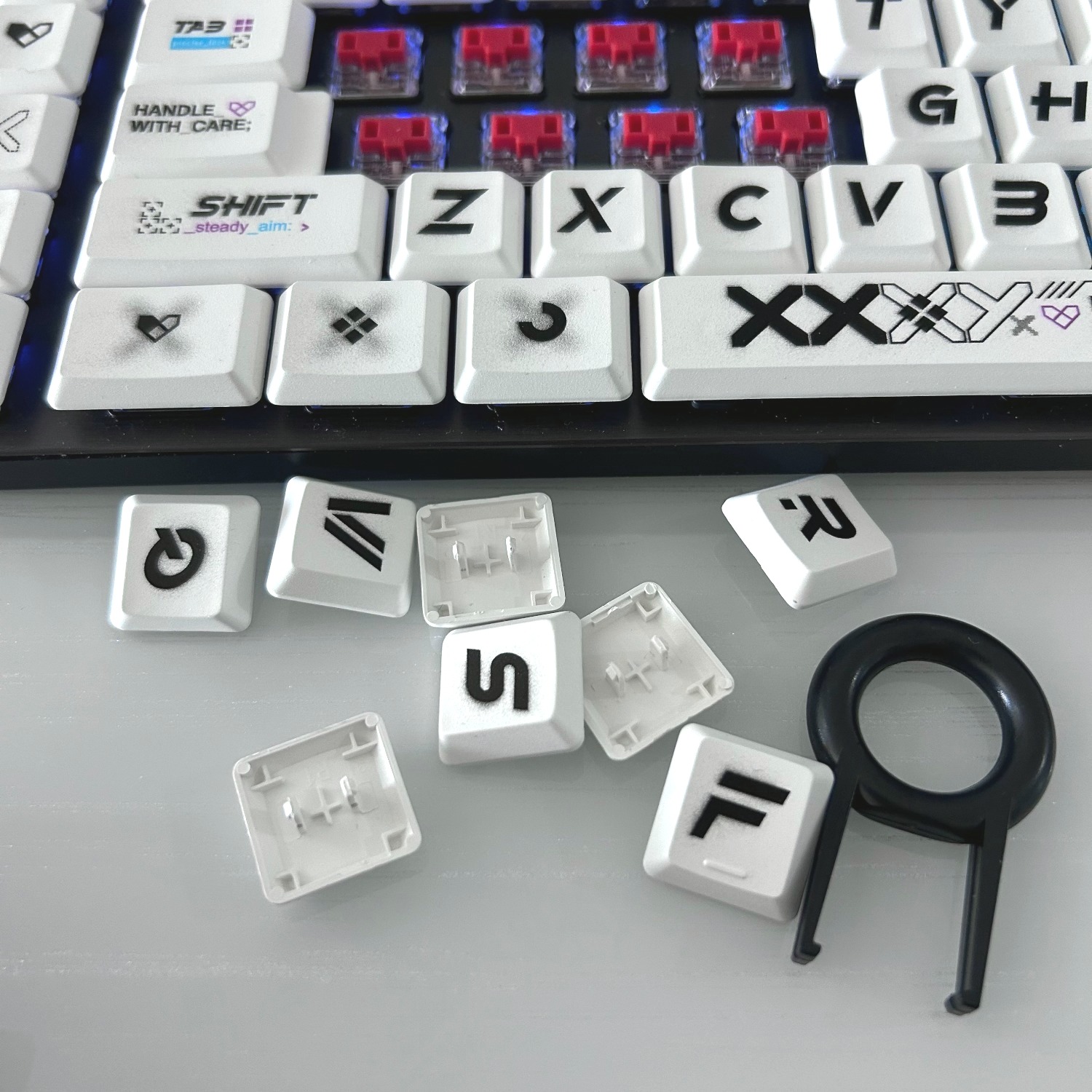 DIY PBT keycaps suitable for L - مراجعة Gaming Keyboard Tkl وسعره