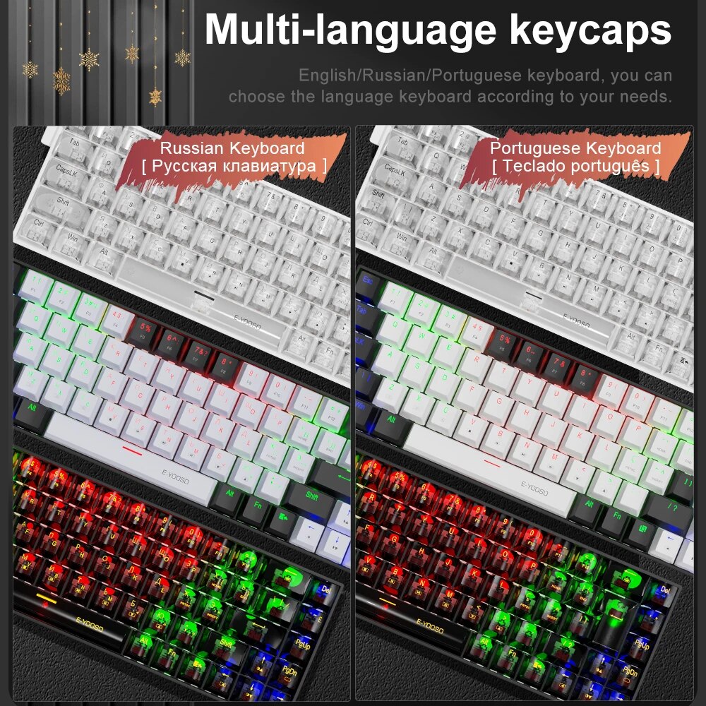 E-YOOSO Z686 USB Mini Slim Mec - مراجعة Gaming Keyboard Mobile وسعره