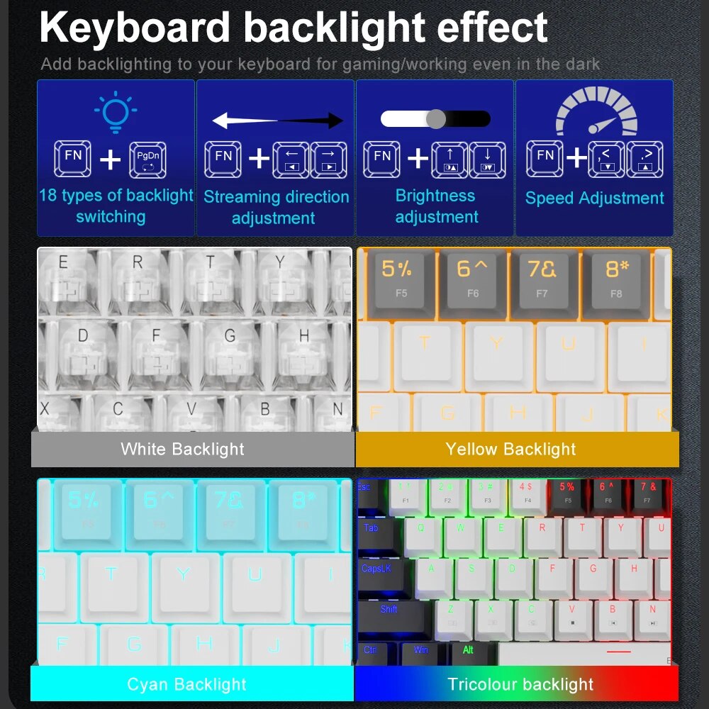 E-YOOSO Z686 USB Mini Slim Mec - مراجعة Gaming Keyboard Mobile وسعره