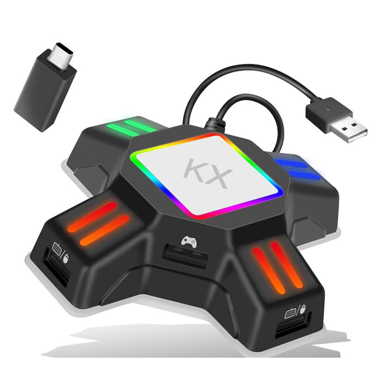 KX Adapter For PS4 Controller  - مراجعة Gaming Keyboard And Mouse For Xbox وسعره