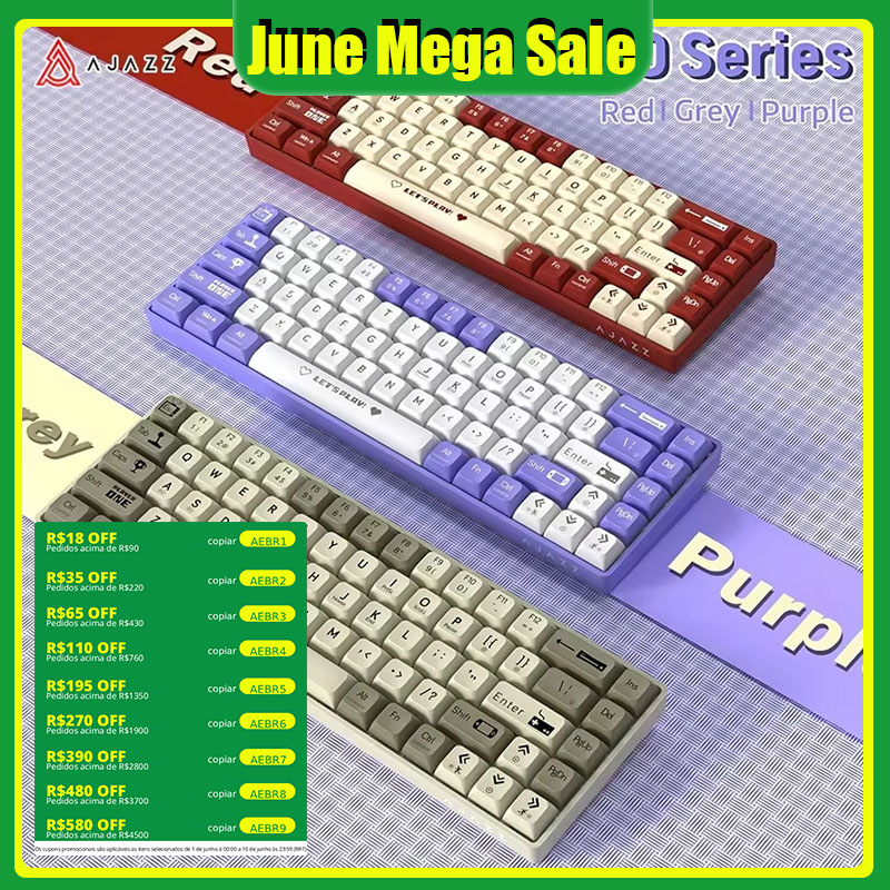 AJAZZ AK680 65% Wired Gaming M - مراجعة Gaming Keyboard Blue Switches وسعره