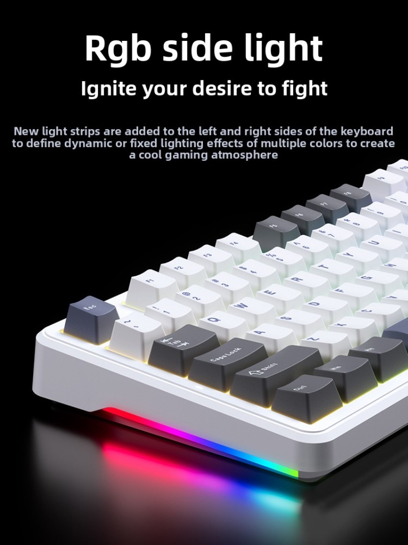 AULA F87 Pro Wireless Mechanic - مراجعة Gaming Keyboard Thocky وسعره
