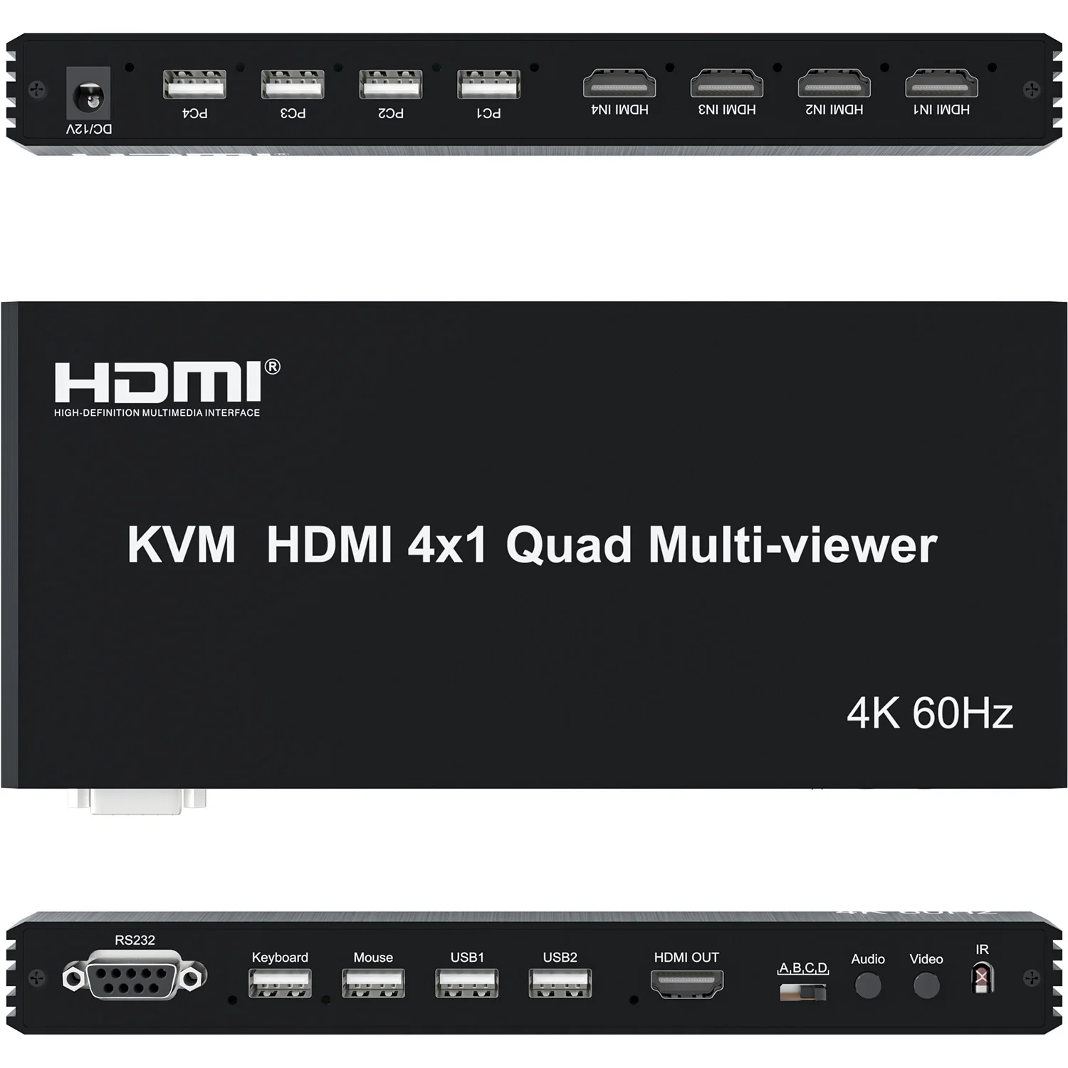 4K 60Hz HDMI Multiviewer 4x1 U - مراجعة Gaming Keyboard And Mouse For Xbox وسعره