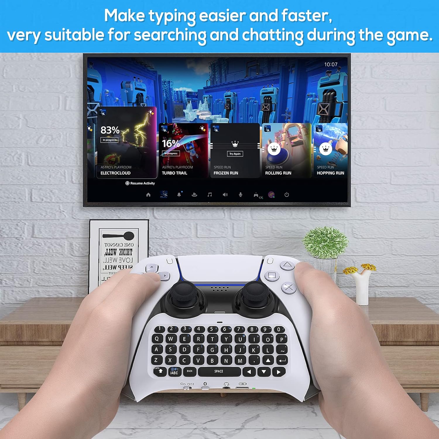 For PS5 Controller, Bluetooth  - مراجعة Gaming Keyboard Bluetooth وسعره