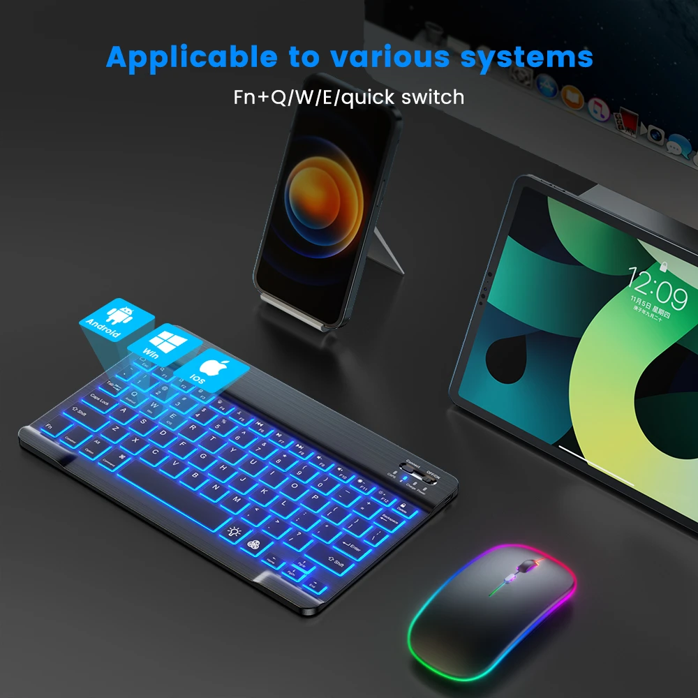 READ YYEAH RGB Backlit Bluetoo - مراجعة Gaming Keyboard Bluetooth وسعره