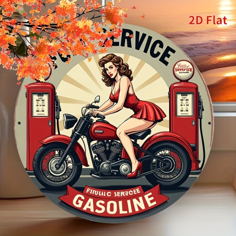 Round Metal Tin Sign Wall Deco - مراجعة Brass Weight Plate وسعره