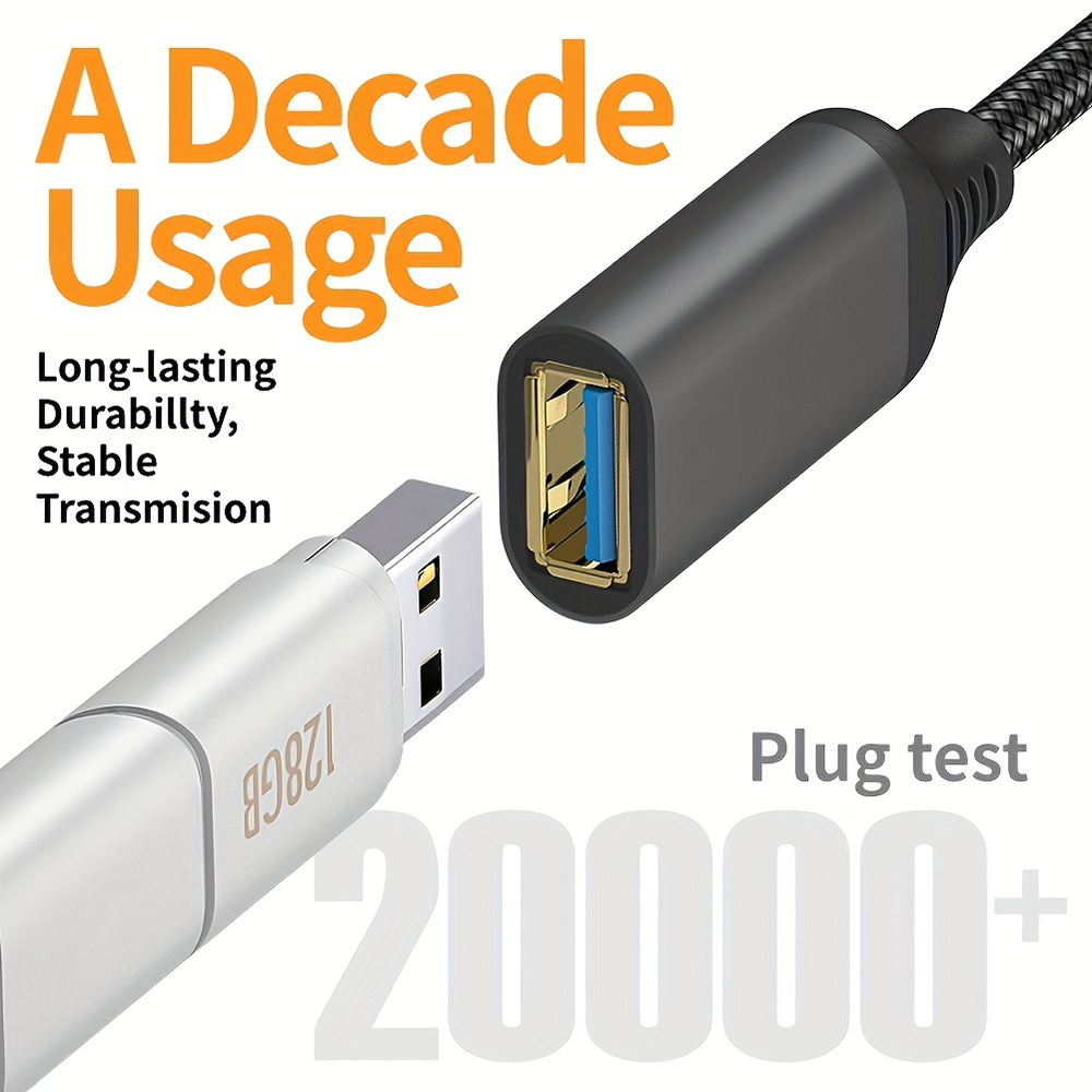 60W USB 3.0 Male To Female Ext - مراجعة Coiled Usb Cable وسعره