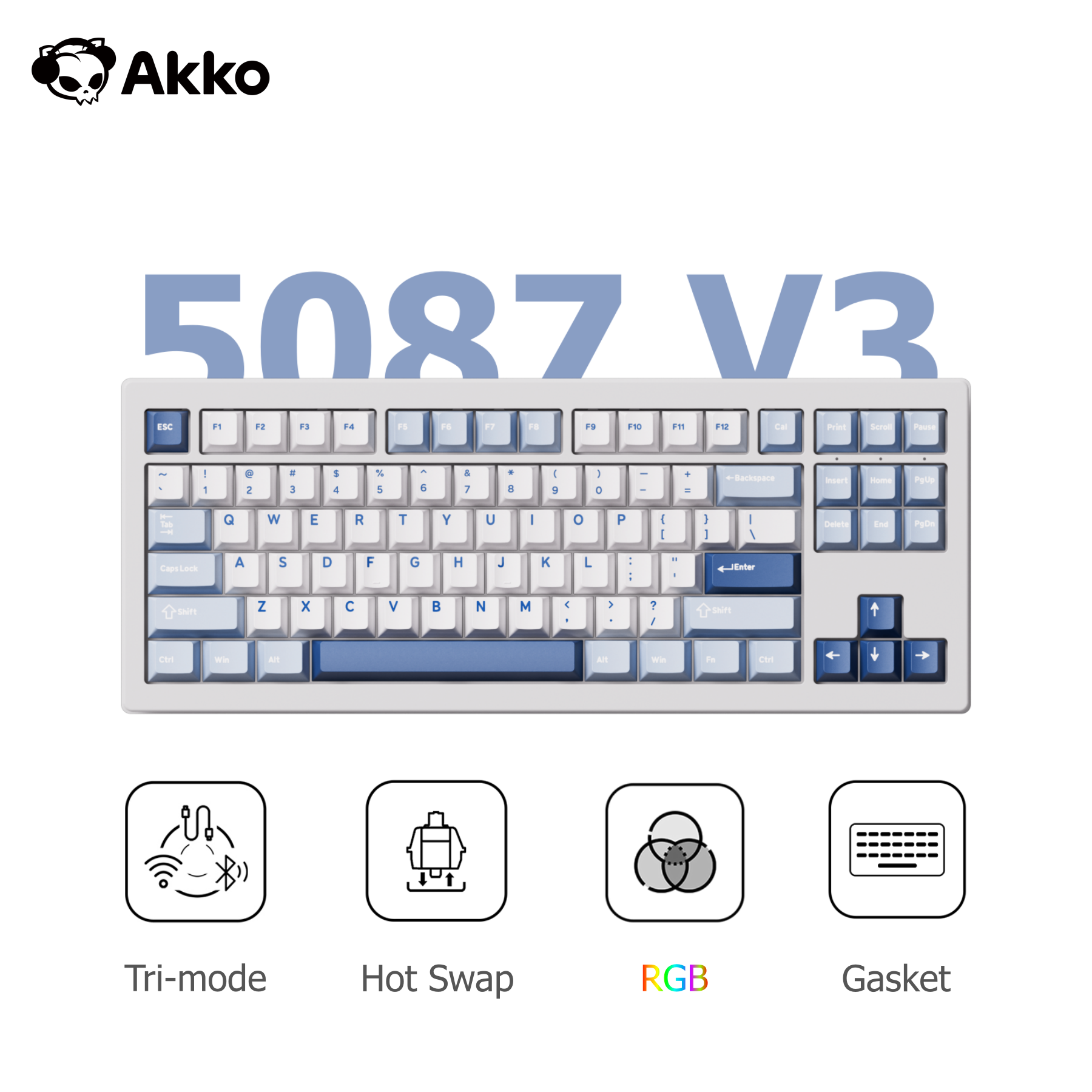 Akko 5087 V3 Tri-mode Keyboard - مراجعة Gaming Keyboard Tkl وسعره