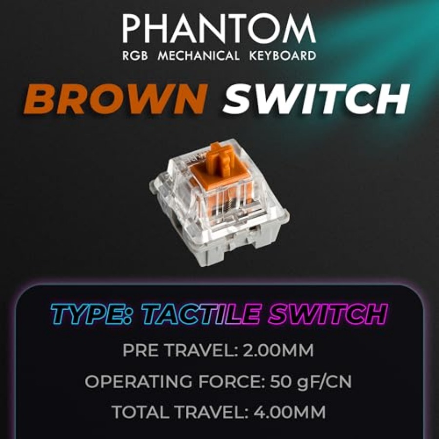Phantom+ 87 Mechanical Gaming  - مراجعة Gaming Keyboard Thocky وسعره