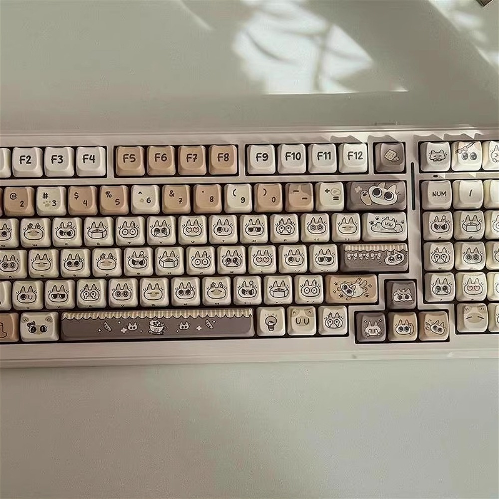 Cute Cat Keycap MAO Profile PB - مراجعة Gaming Keyboard Tkl وسعره