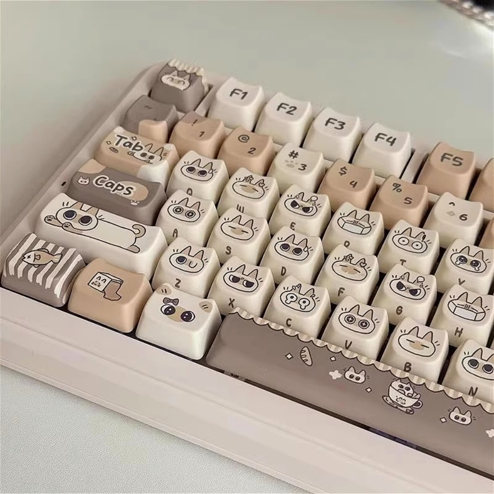 Cute Cat Keycap MAO Profile PB - مراجعة Gaming Keyboard Tkl وسعره