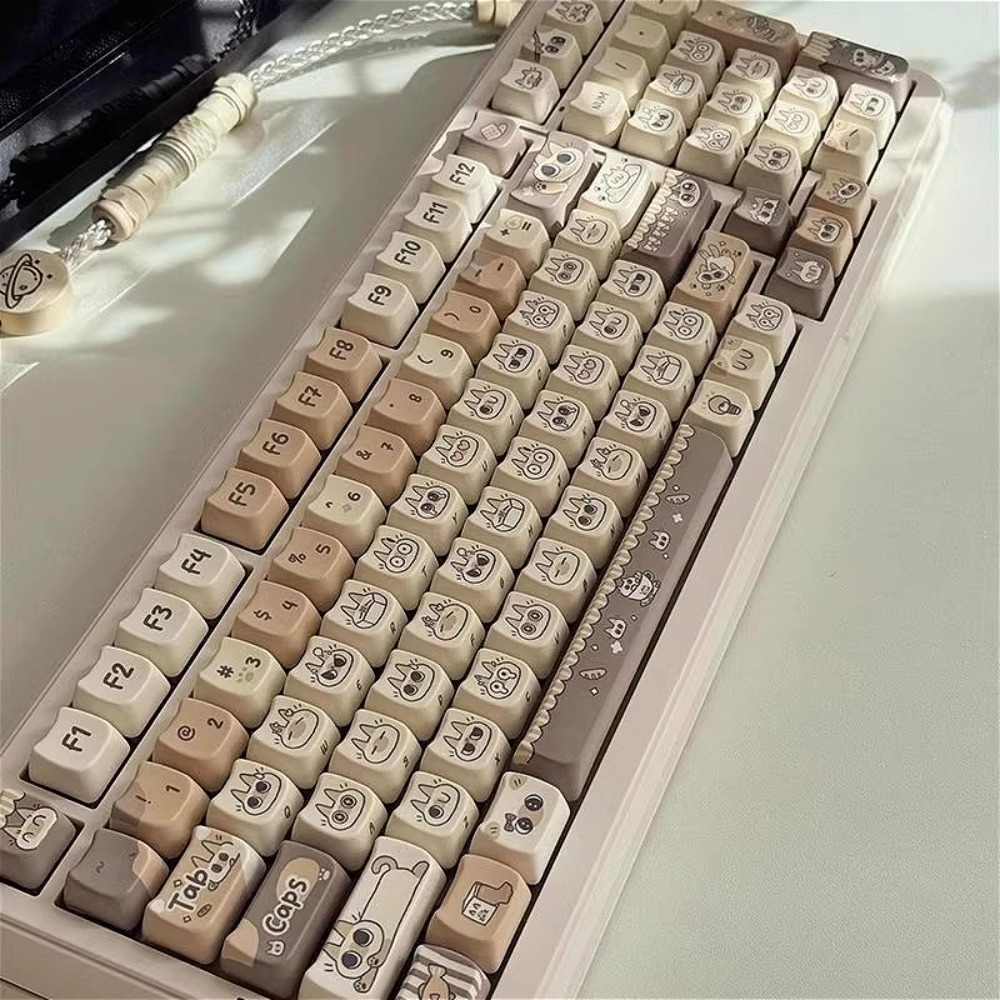 Cute Cat Keycap MAO Profile PB - مراجعة Gaming Keyboard Tkl وسعره