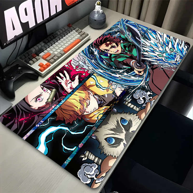 Mousepad Anime D-demon Slayer  - مراجعة Gaming Keyboard Brands وسعره