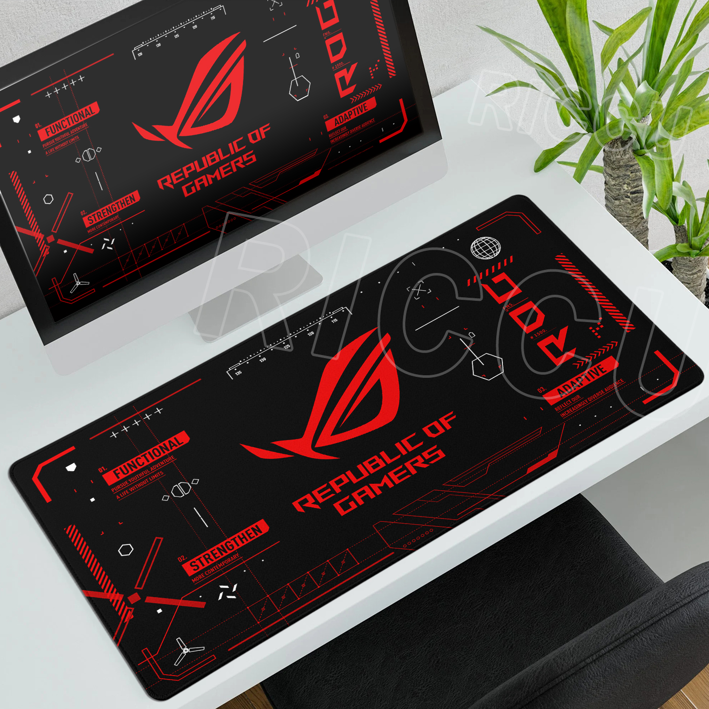 ASUS Xxl Mouse Mat Republic of - مراجعة Gaming Keyboard Corsair وسعره