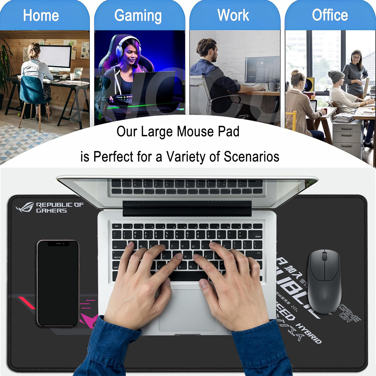 ASUS Xxl Mouse Mat Republic of - مراجعة Gaming Keyboard Corsair وسعره