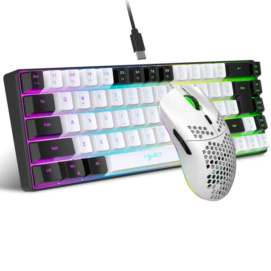 Ergonomic 68-Key Mini Wired Ke - مراجعة Gaming Keyboard And Mouse For Xbox وسعره