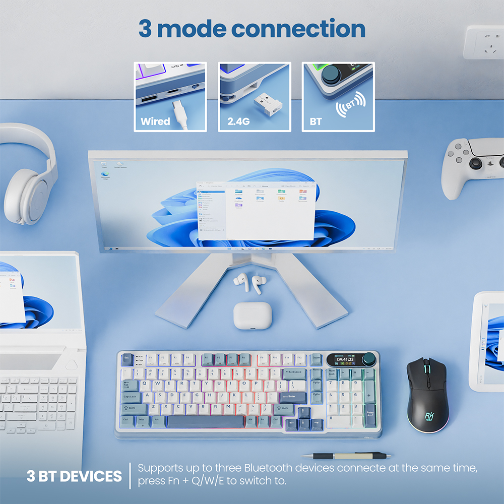 RK ROYAL KLUDGE S98 Mechanical - مراجعة Gaming Keyboard Mobile وسعره