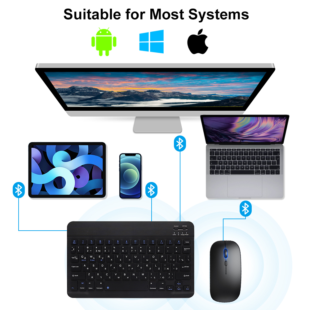 Bluetooth Keyboard and Mouse F - مراجعة Gaming Keyboard Bluetooth وسعره