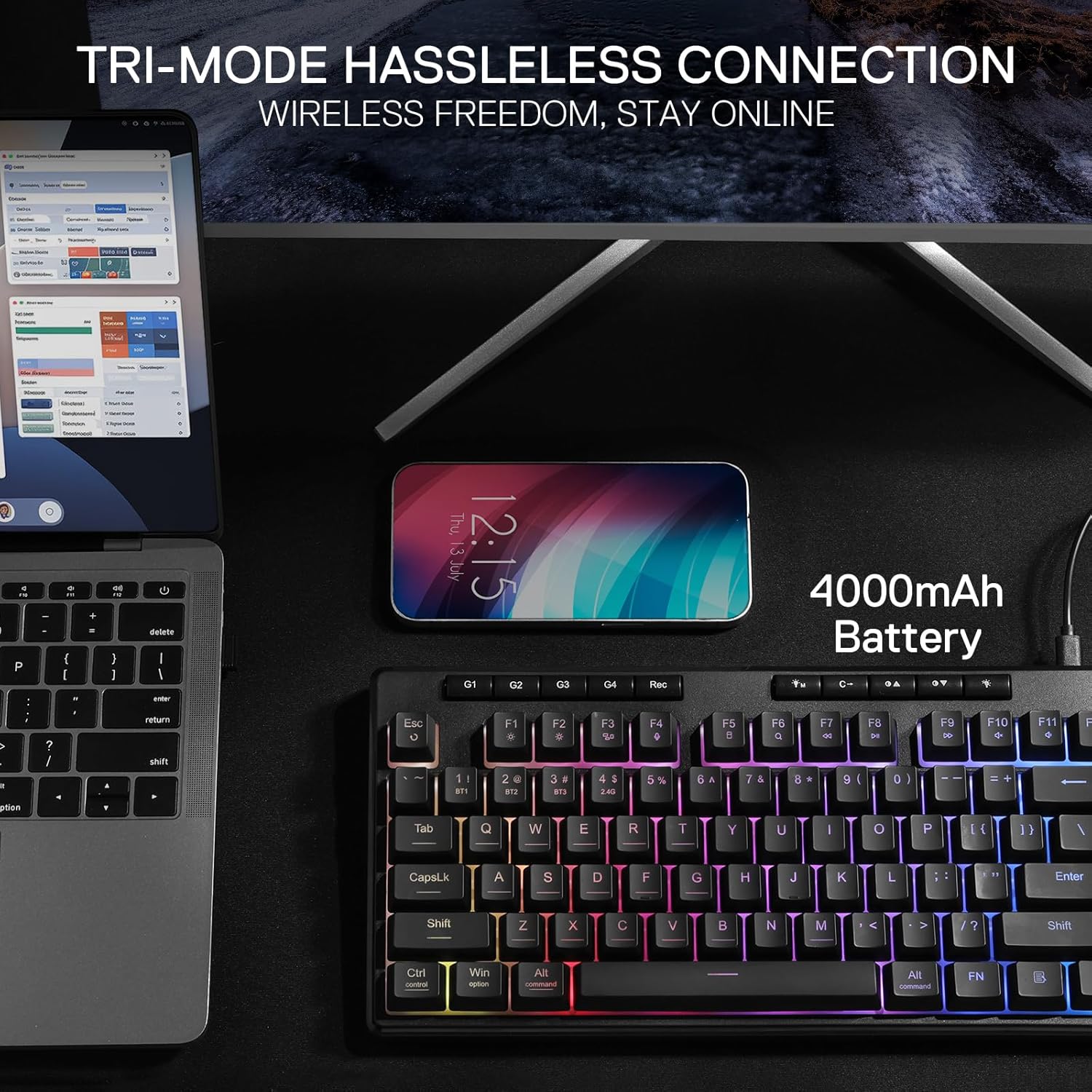 Redragon K516 PRO Shiva TKL RG - مراجعة Gaming Keyboard Tkl وسعره