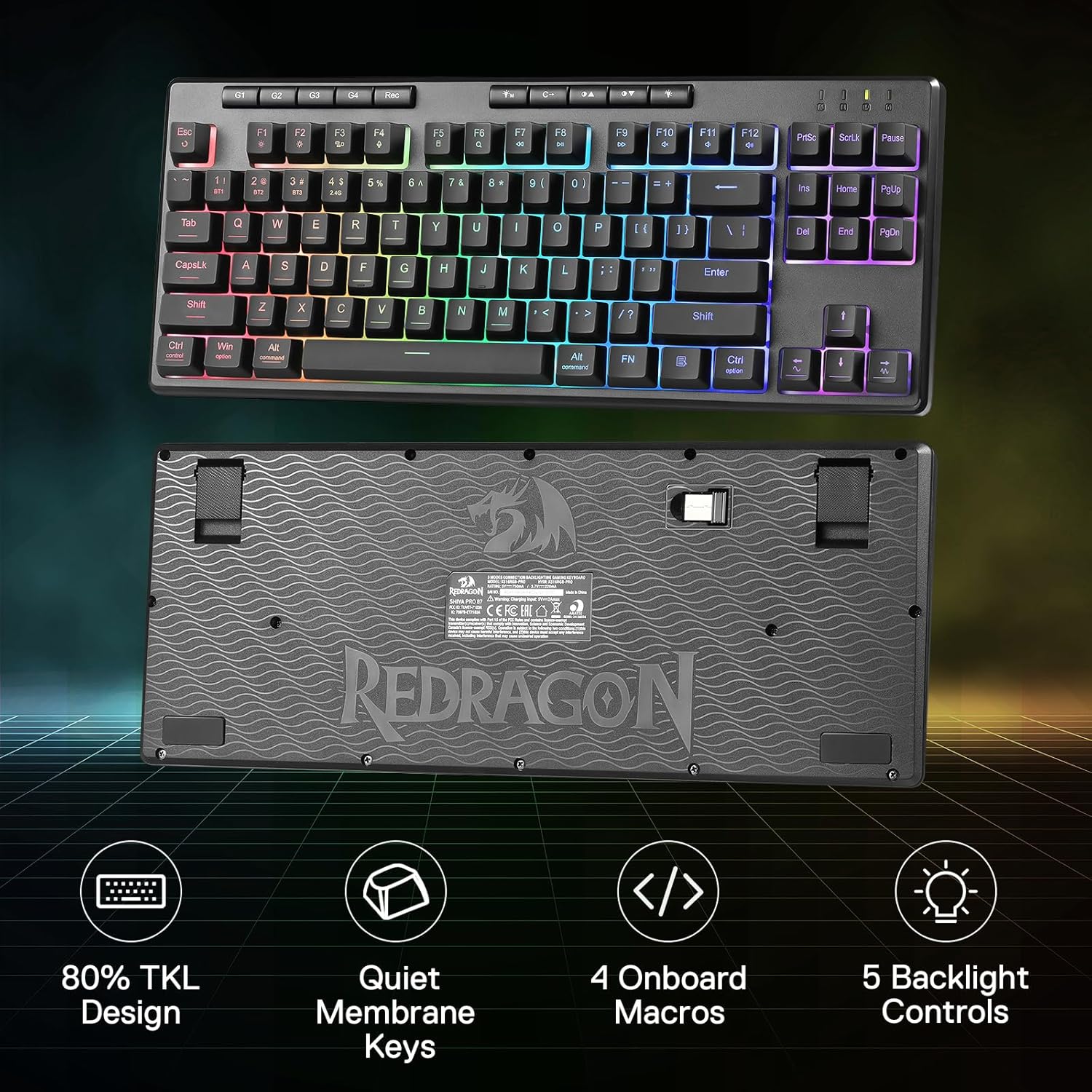 Redragon K516 PRO Shiva TKL RG - مراجعة Gaming Keyboard Tkl وسعره