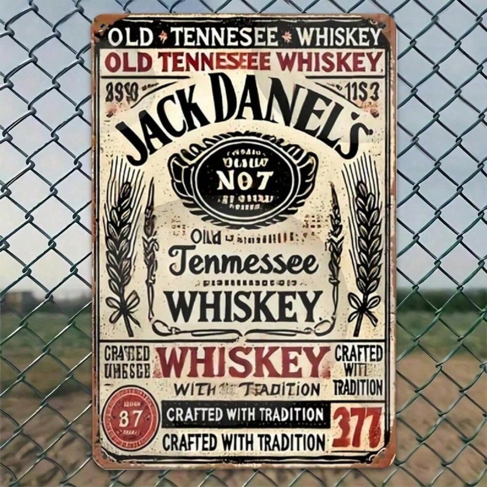 Jack Daniel's Vintage Tin Sign - مراجعة Brass Weight Plate وسعره