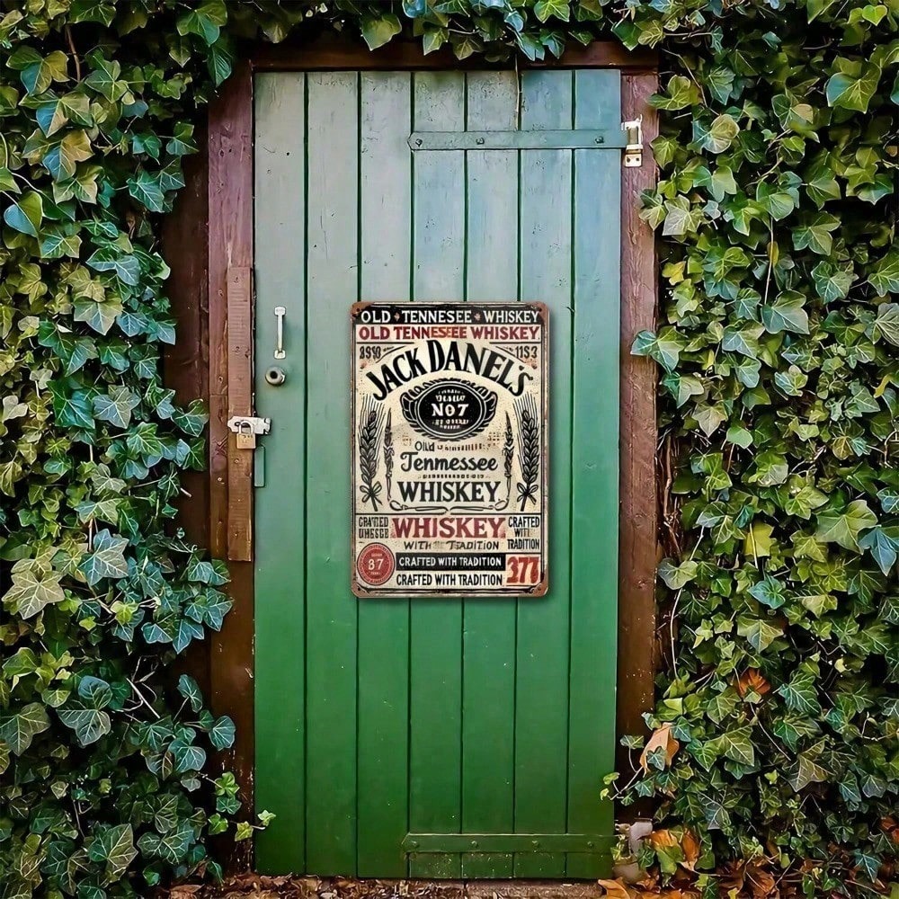 Jack Daniel's Vintage Tin Sign - مراجعة Brass Weight Plate وسعره