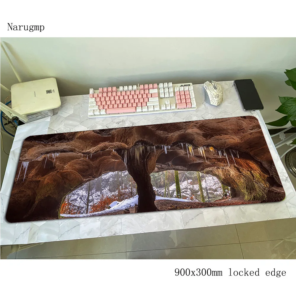 Caves mouse pad 90x30cm mousep - مراجعة Gaming Keyboard Best وسعره