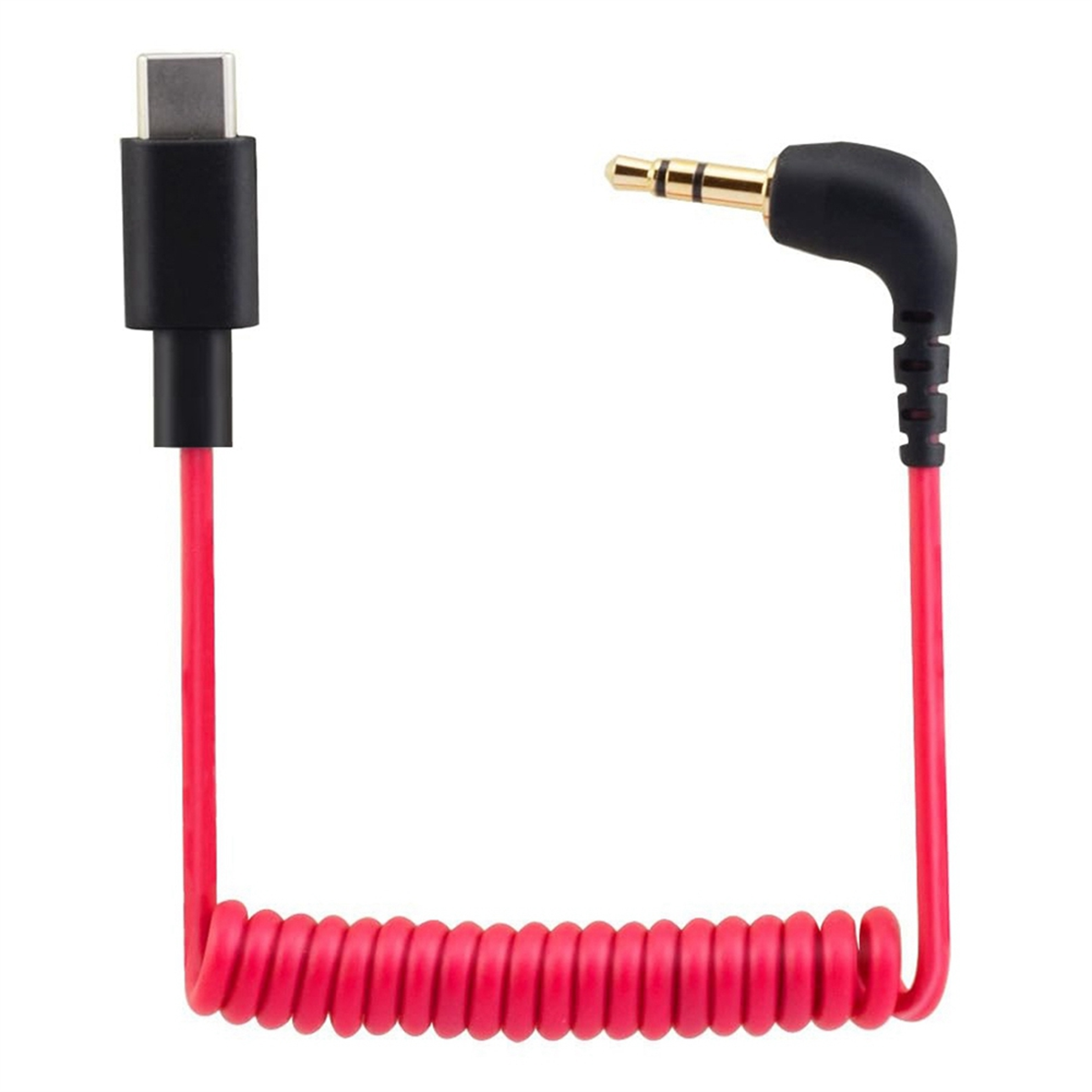 USB C to 3.5mm Cable for RODE  - مراجعة Coiled Usb Cable وسعره