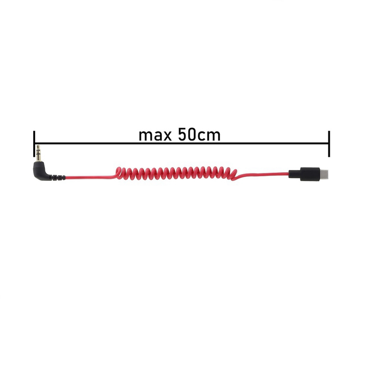 USB C to 3.5mm Cable for RODE  - مراجعة Coiled Usb Cable وسعره