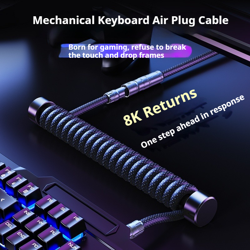 Eary 1.2m Coiled Keyboard Cabl - مراجعة Coiled Usb Cable وسعره