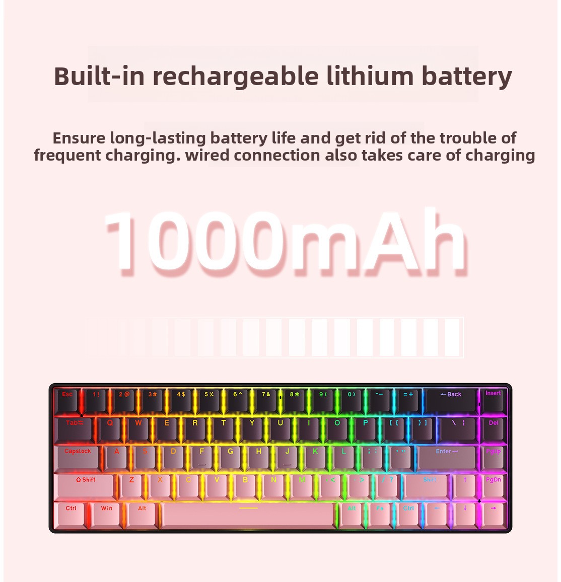 Mechanical keyboard RGB teclad - مراجعة Gaming Keyboard Mobile وسعره