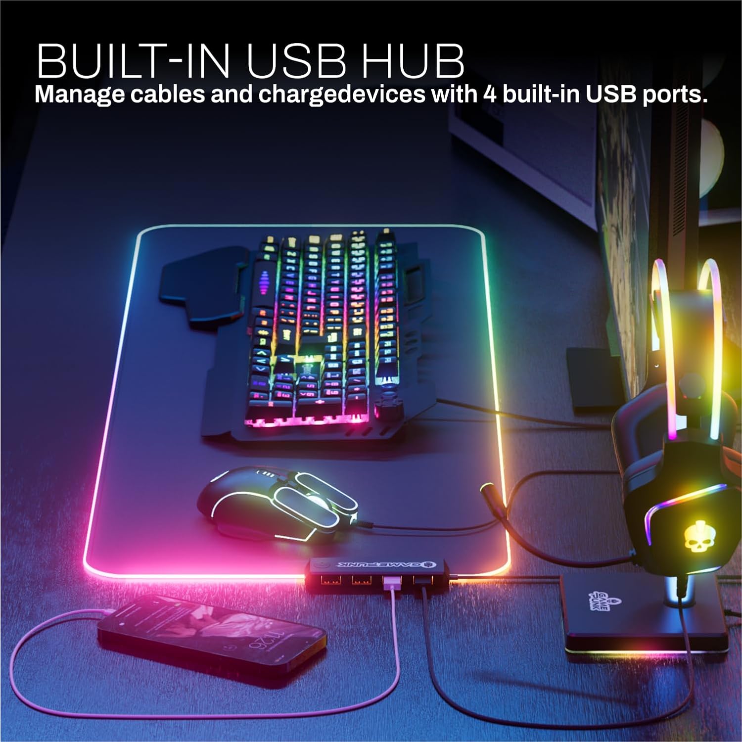 6-Piece RGB Gaming Bundle: Mec - مراجعة Keyboard Mouse Bundle Gaming وسعره