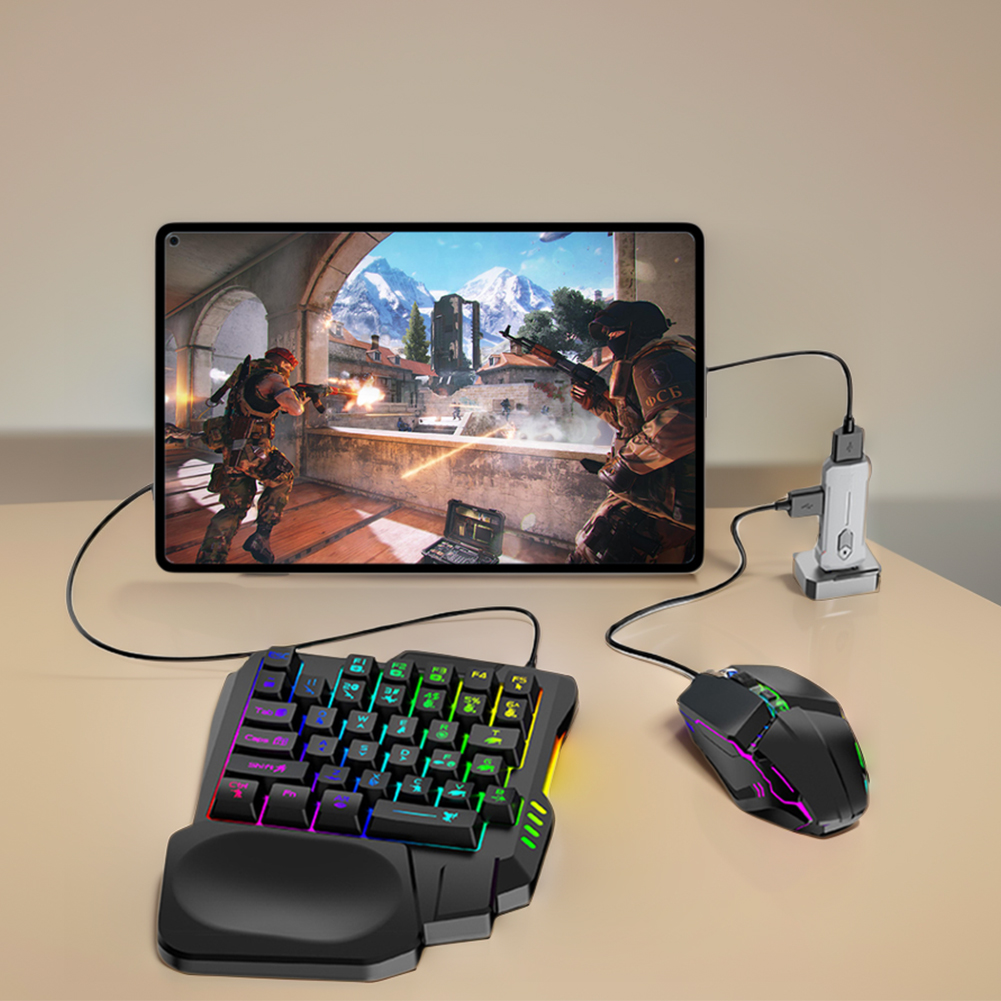 5 in 1 Mobile Game Converter K - مراجعة Gaming Keyboard Mobile وسعره