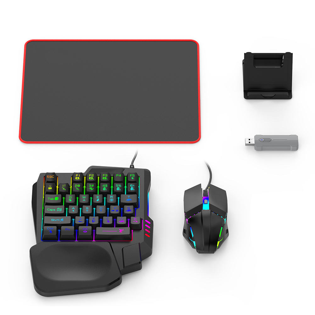 5 in 1 Mobile Game Converter K - مراجعة Gaming Keyboard Mobile وسعره