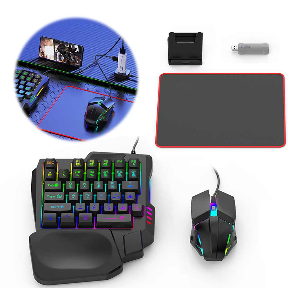 5 in 1 Mobile Game Converter K - مراجعة Gaming Keyboard Mobile وسعره