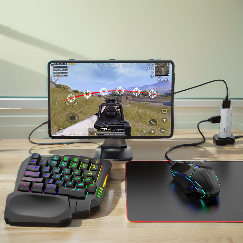 5 in 1 Mobile Game Converter K - مراجعة Gaming Keyboard Mobile وسعره