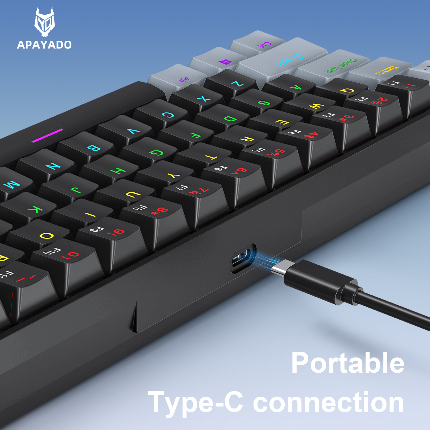 K61 Wired Mechanical Gaming Ke - مراجعة Gaming Keyboard Blue Switches وسعره