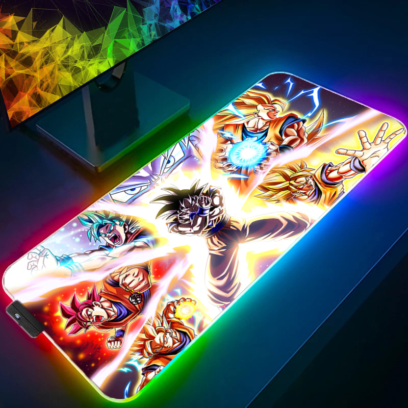 LED Mouse pad Dragon Ball Comp - مراجعة Gaming Keyboard Brands وسعره