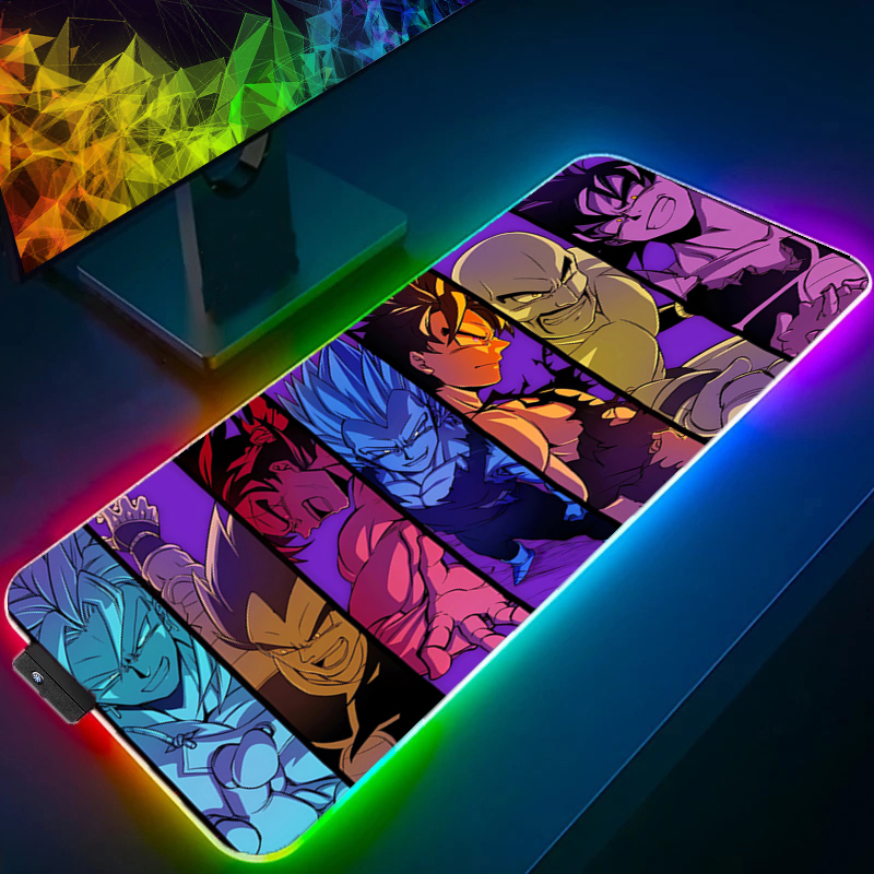 LED Mouse pad Dragon Ball Comp - مراجعة Gaming Keyboard Brands وسعره