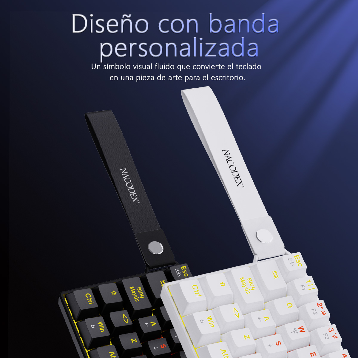 AJAZZ NK61 Spanish Layout Wire - مراجعة Gaming Keyboard Blue Switches وسعره