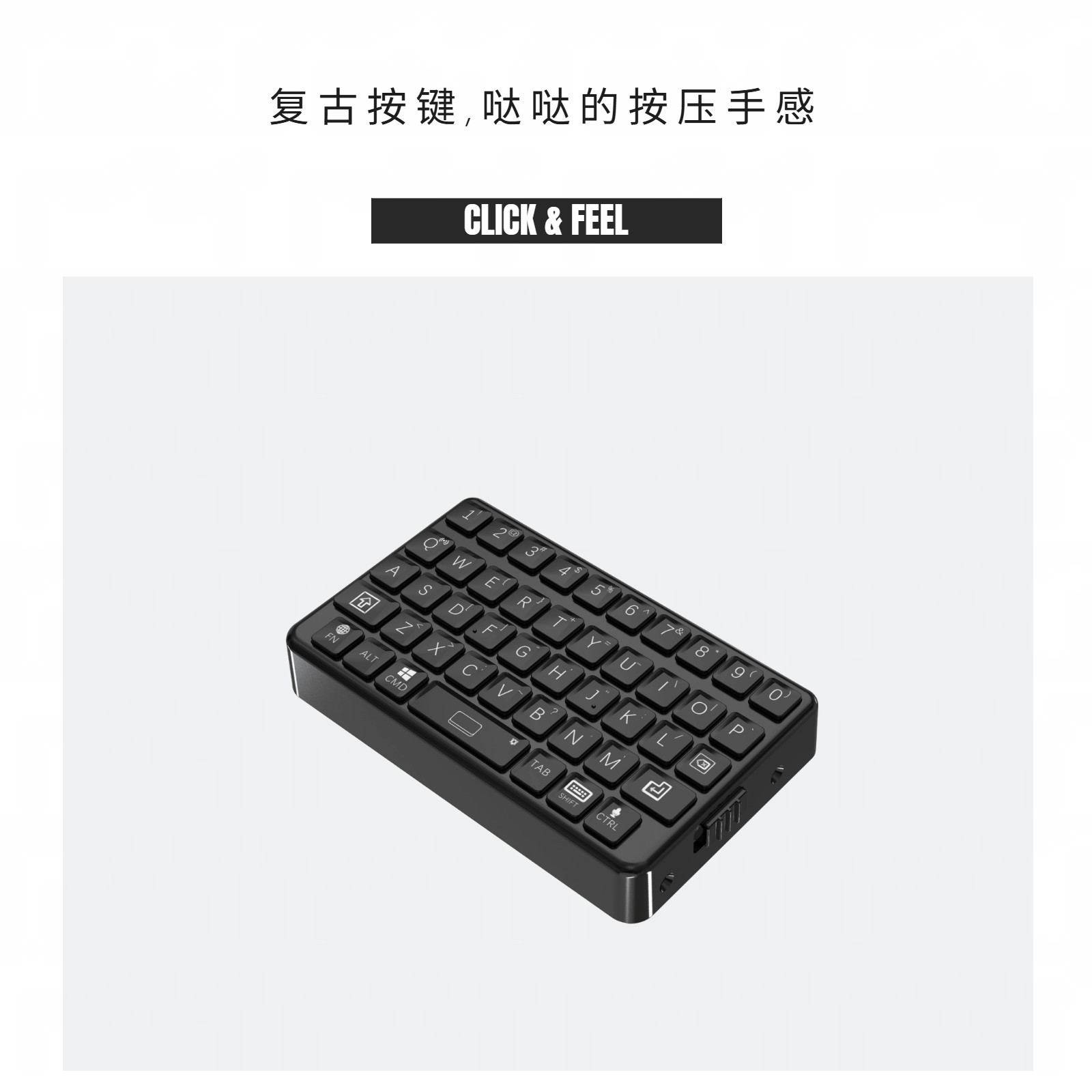 EXknight Retro Mini Keyboard B - مراجعة Gaming Keyboard Mobile وسعره