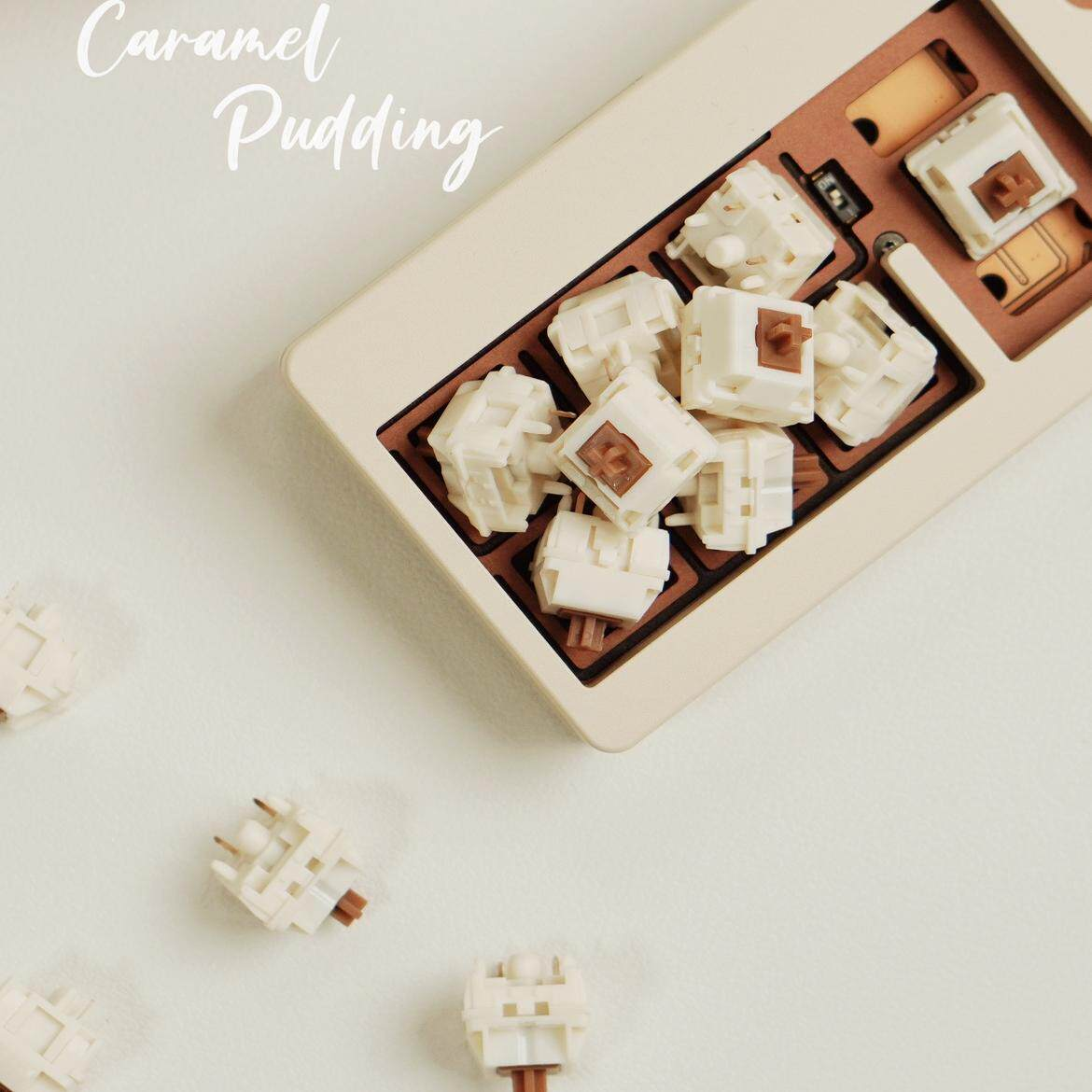 HMX Caramel Pudding V2 Switch  - مراجعة Gaming Keyboard Thocky وسعره
